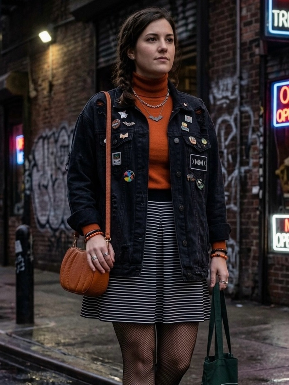 LMT: Cynthia Rowley Black & White Striped Mini Skirt